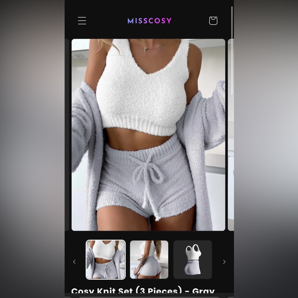 NWT Knit Top/Shorts Set - Picture 2 of 13